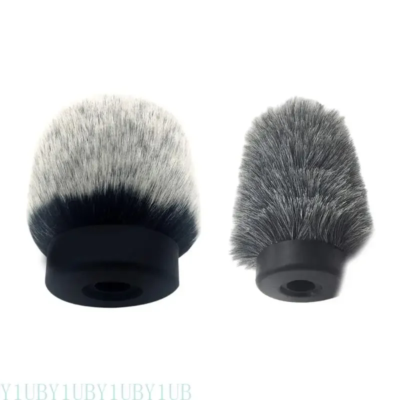 652F Manga parabrisas micrófono, material para cabello sintético para grabación sonido mejorada todos los tamaños - imagen 2