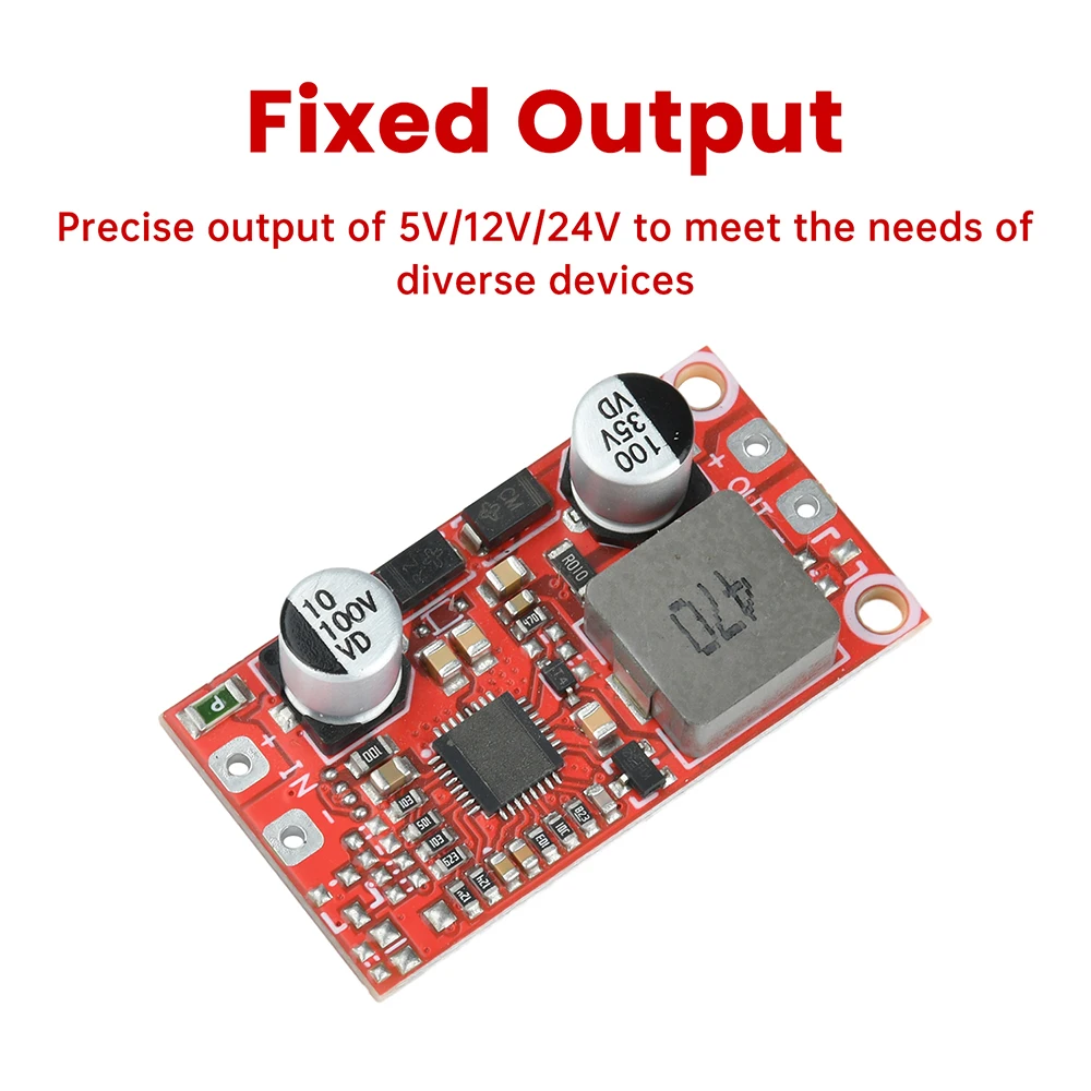 Placa reductora del convertidor Buck 3A, módulo de fuente de alimentación de 12-100V a 5V 12V DC-DC, alta eficiencia, baja ondulación - imagen 4