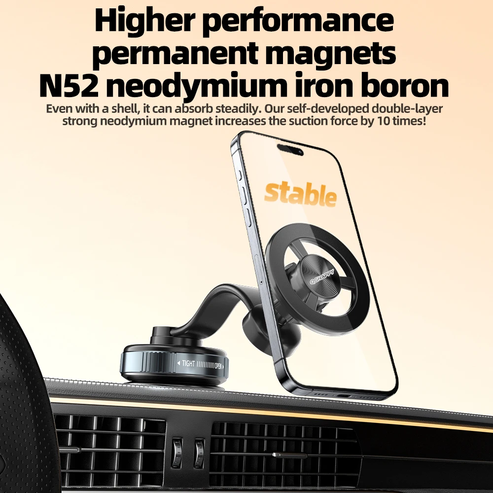 Soporte para teléfono móvil de coche, ajuste de salida de aire, soporte magnético fuerte para teléfono Universal para Magsafe IPhone 14 15 16 17 Max - imagen 3