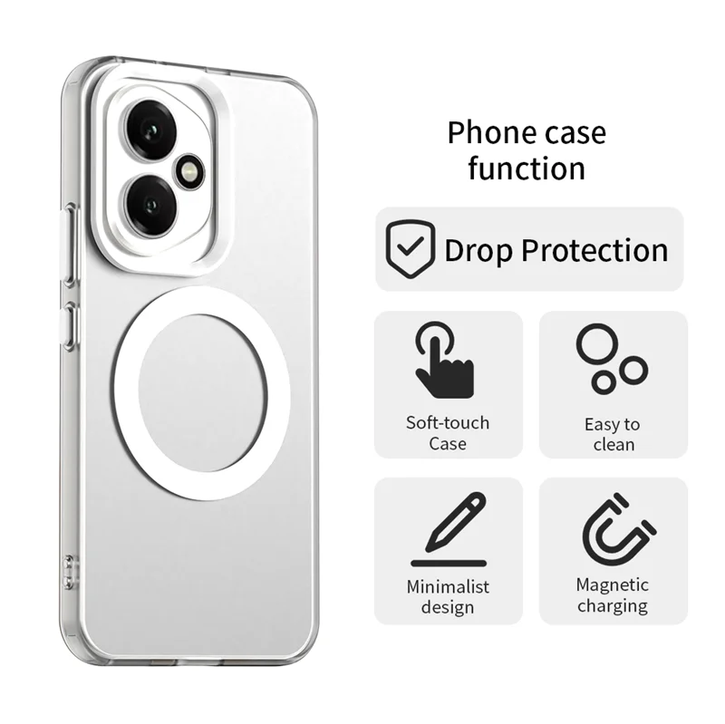 Para Honor 400 funda magnética de carga inalámbrica Fundas para Honor 400 Pro Shell Coque mate translúcido PC funda de teléfono Honor 400 Pro - imagen 2