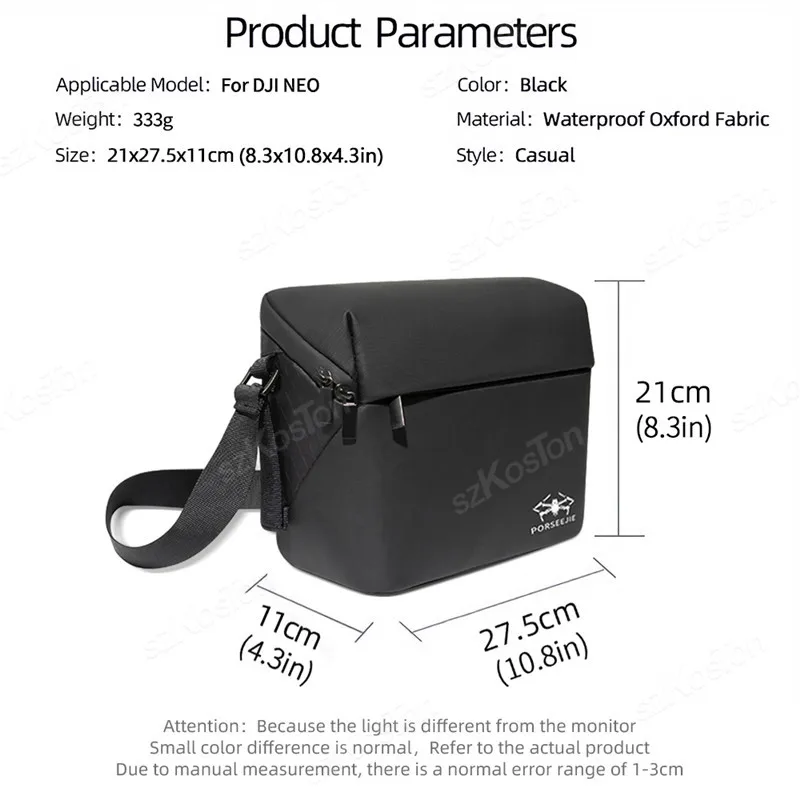 Mochila para DJI Neo 2, bolso de hombro, bolso de viaje de almacenamiento para DJI Mini 5 Pro/Air 3S/Mini 4 3/Mini 3 Pro, accesorios para drones - imagen 2