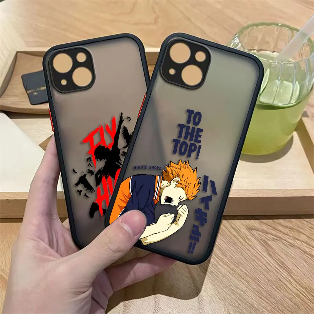 Funda de teléfono mate Haikyuu de voleibol para HUAWEI P40 MATE 20 30 NOVA 3I 4 7 7I 6 Y70 Y70S Y6P Y9 HONOR 20 70 90 X7 X8 TPU - imagen 2
