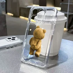 Funda Transparente Anti Golpes Xiaomi Redmi Note 13/12/11 con Diseño de Oso
