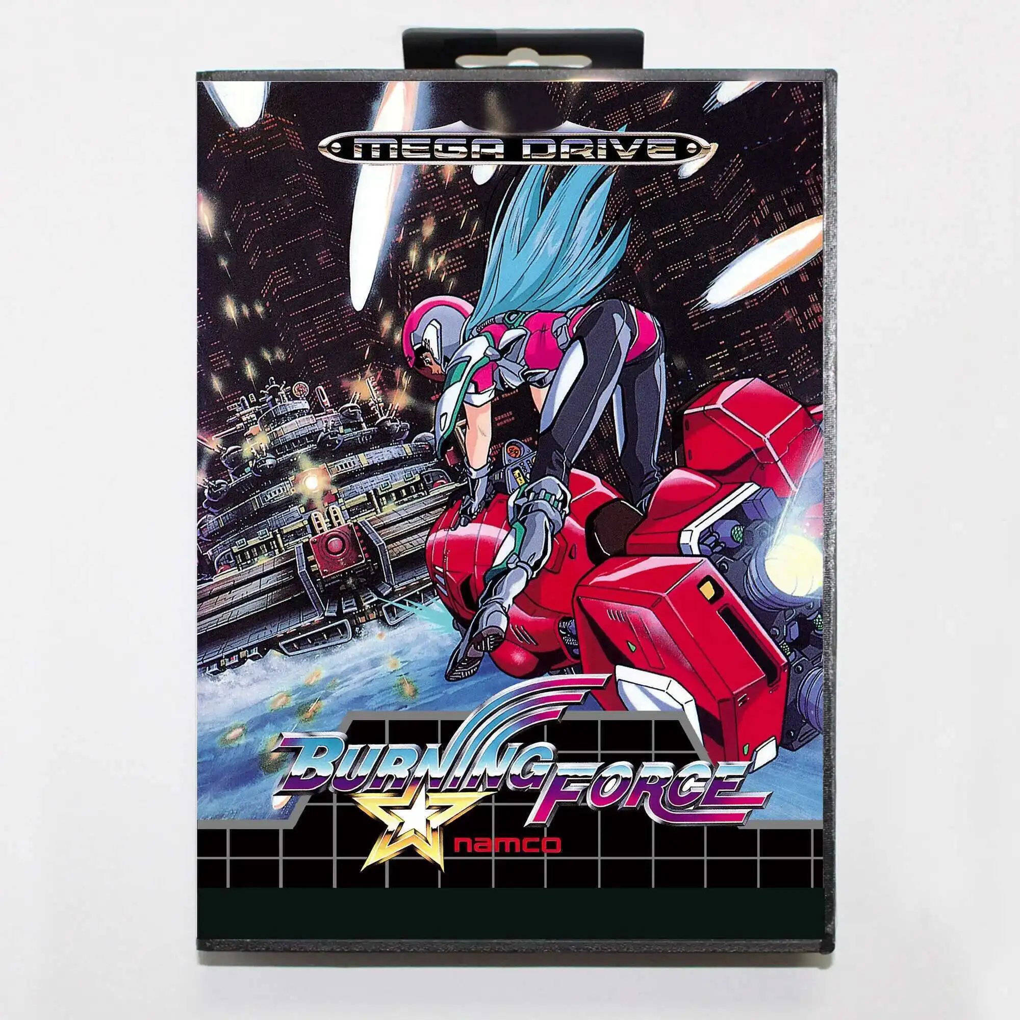 Tarjeta de juego Burning Force MD con caja EUR para sistema Sega Megadrive Genesis de 16 bits