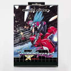 Tarjeta de juego Burning Force MD con caja EUR para sistema Sega Megadrive Genesis de 16 bits