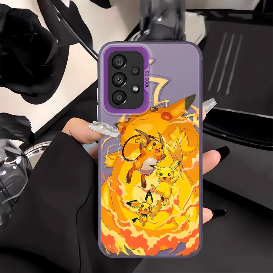 Funda para Samsung Galaxy A13 A14 A26 A31 A11 A12 A32 A34 A24 A25 A15 A16 A21s A23 A17 A20s A36 A35 funda trasera para teléfono Poke-mons - imagen 2