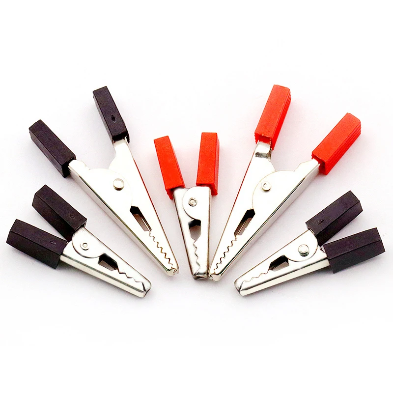 Abrazadera de prueba de cocodrilo, multímetro de electricista, suministro de energía, alambre, hierro conductor, 10 piezas - imagen 5