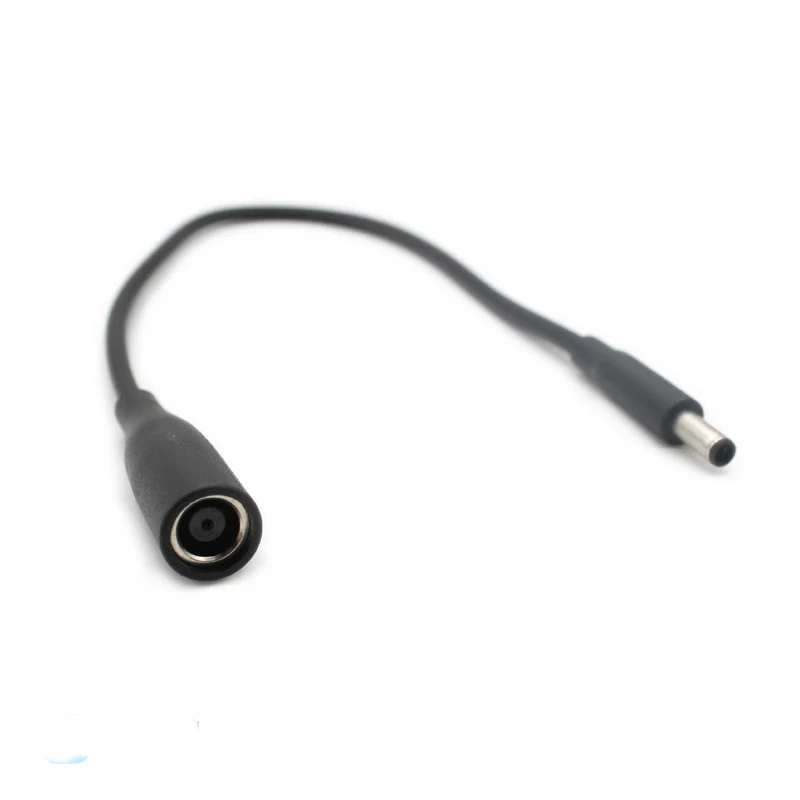 AQJG-Adaptador de cargador de corriente DC para portátil Dell, conector convertidor de 7,4x5,0mm a 4,5x3,0mm con Pin, color negro, nuevo - imagen 3