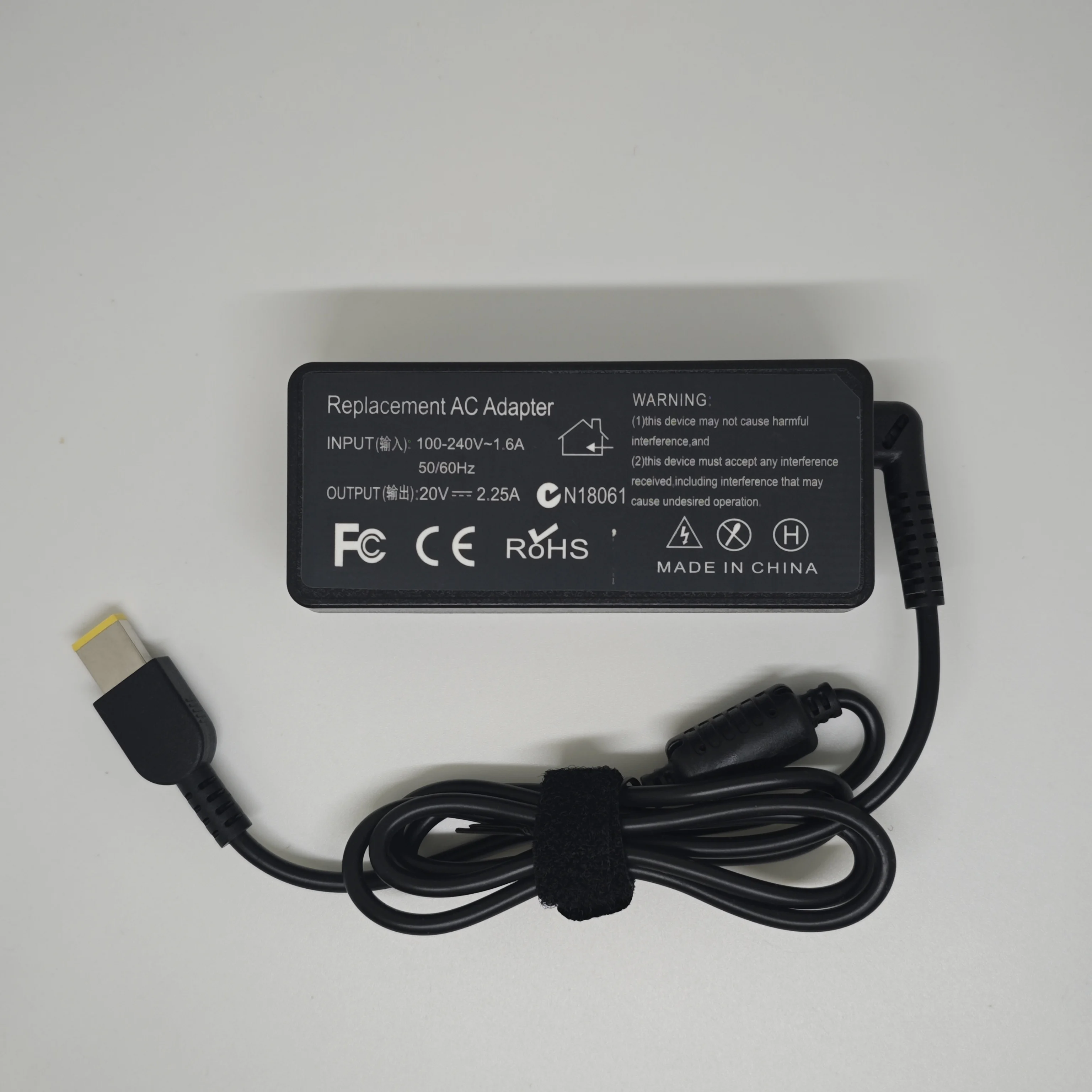 Cargador de ordenador portátil 45W 20V 2.25A adaptador de CA de punta delgada ADLX45NCC3A para Lenovo ThinkPad X230s X240 X240S X250 X260 X270 T440 T440S - imagen 4