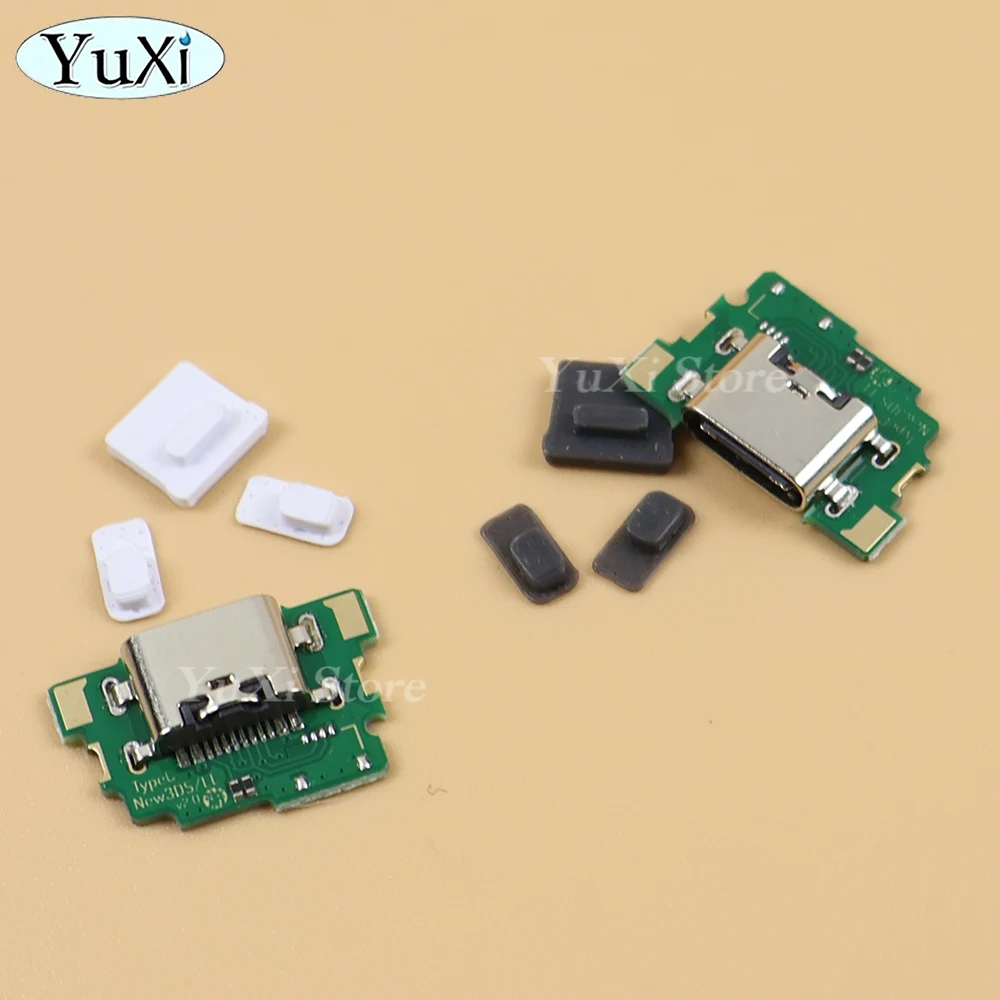 Enchufe de puerto de carga tipo C para nueva consola de juegos 3DS, conector de interfaz de enchufe trasero de carga USB C, pieza DIY - imagen 5