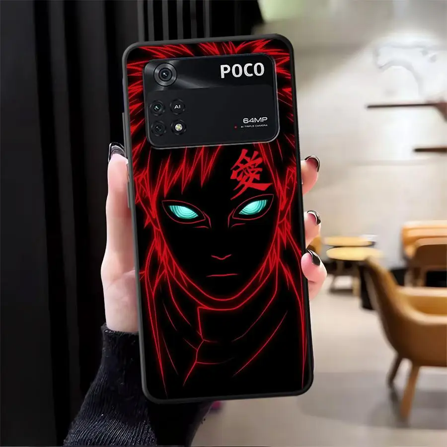 Cool Uchiha Itachi Art negro suave funda de teléfono para Xiaomi Poco C71 M3 M4 M7 Pro C61 M5 C75 X3 X4 X5 X7 Pro F1 C40 C50 F3 - imagen 3