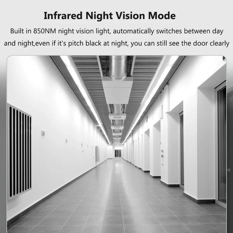 Timbre de vídeo WiFi, sistema de intercomunicación bidireccional inalámbrico, timbre de visión nocturna IR, cambio de voz, cámara de timbre de puerta de seguridad inteligente para el hogar