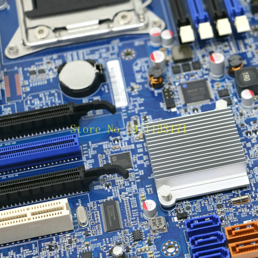 Placa base 1,0 probada para Lenovo ThinkStation S30, 03T8420, SOCRATES REV 100%, c602, Chip LGA2011, X79 - imagen 2