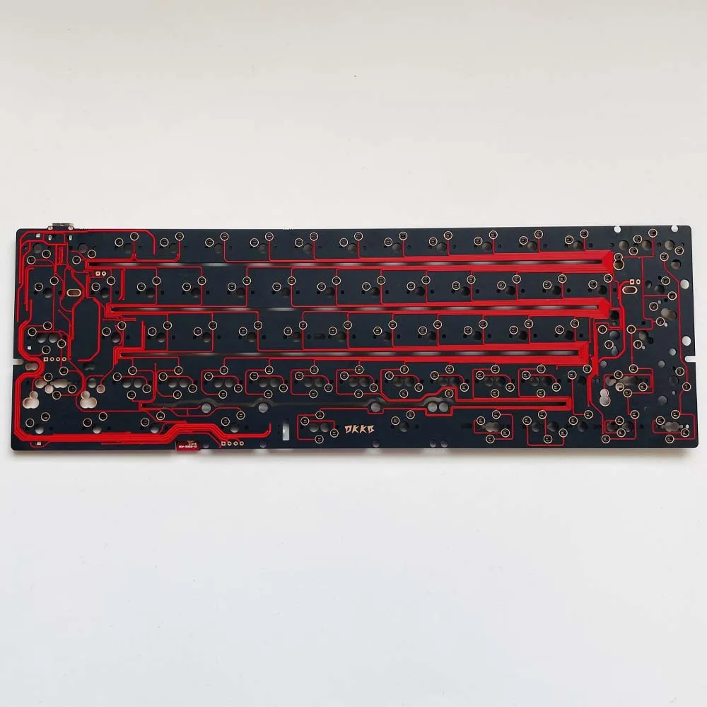 DK6064 Teclado mecánico PCB intercambiable en caliente con cable BLE 2,4G 3 modos opcionales 60% área de letras Hotswap PCB ranurado QMK VIAL - imagen 2