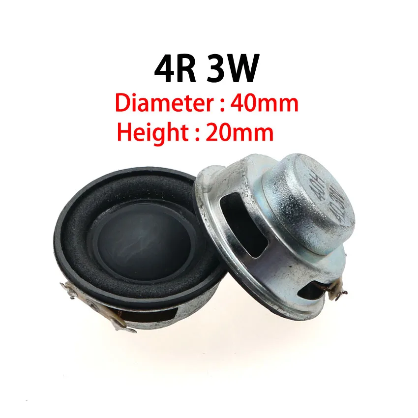 Cltgxdd-altavoz amplificador con arandela de goma, 2 piezas, 4R/8R, 3W, 5W, diámetro de 36mm/40mm/45mm/50mm - imagen 4