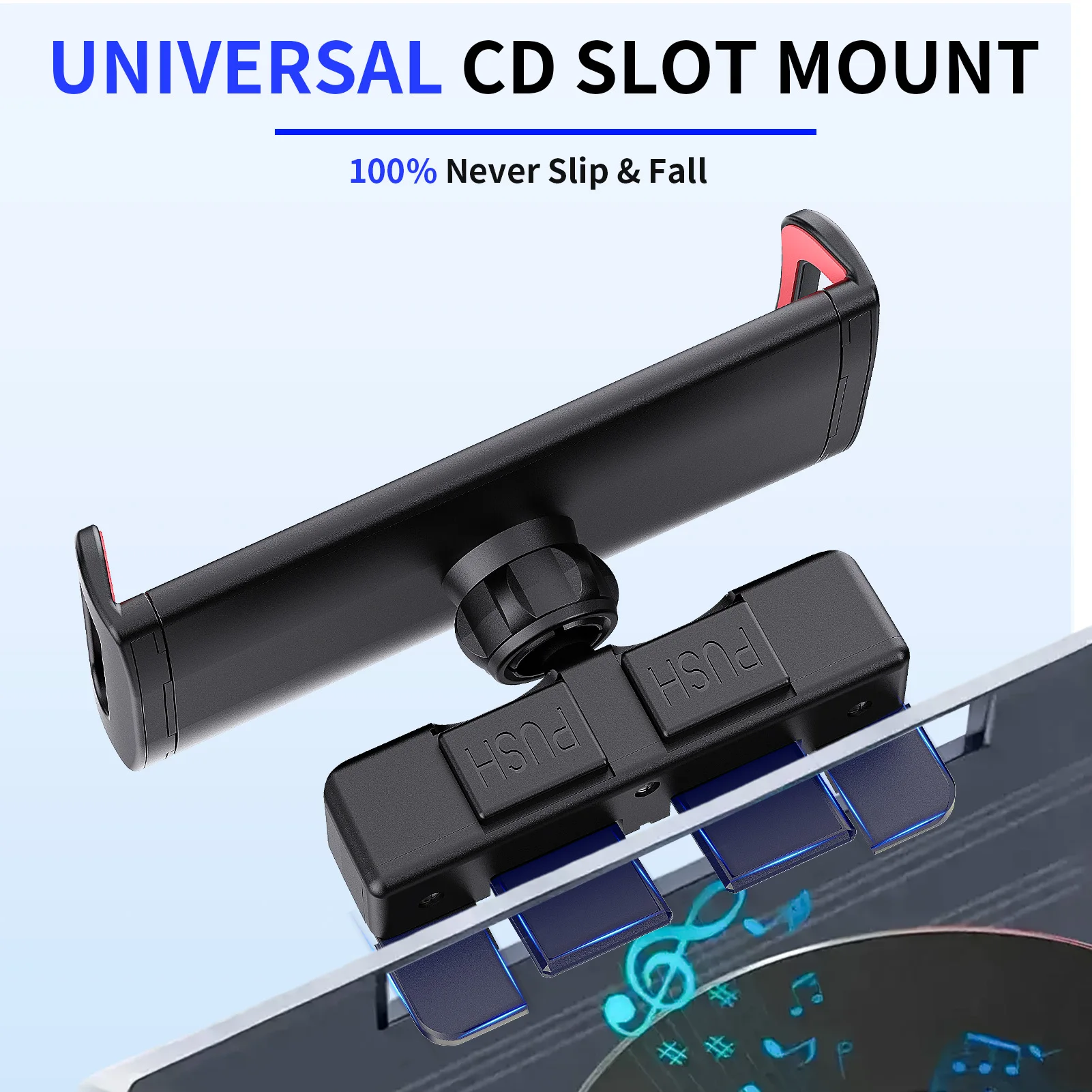 360 °   Soporte giratorio para tableta de coche, soporte Universal para teléfono móvil, navegación para tableta expandible de 4-12 pulgadas, Universal - imagen 2