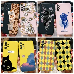 Funda de silicona para Samsung Galaxy A13, 4G, A135F, A33, A53, A73, 5G, Funda con patrón de flores para Samsung A13, A13, A13, 2022, Funda de TPU suave