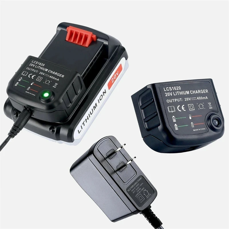 Cargador de batería de litio para Black & Decker 10,8 V 14,4 V 18V 20V Serise LBXR20 taladro eléctrico destornillador herramienta de carga de batería - imagen 5