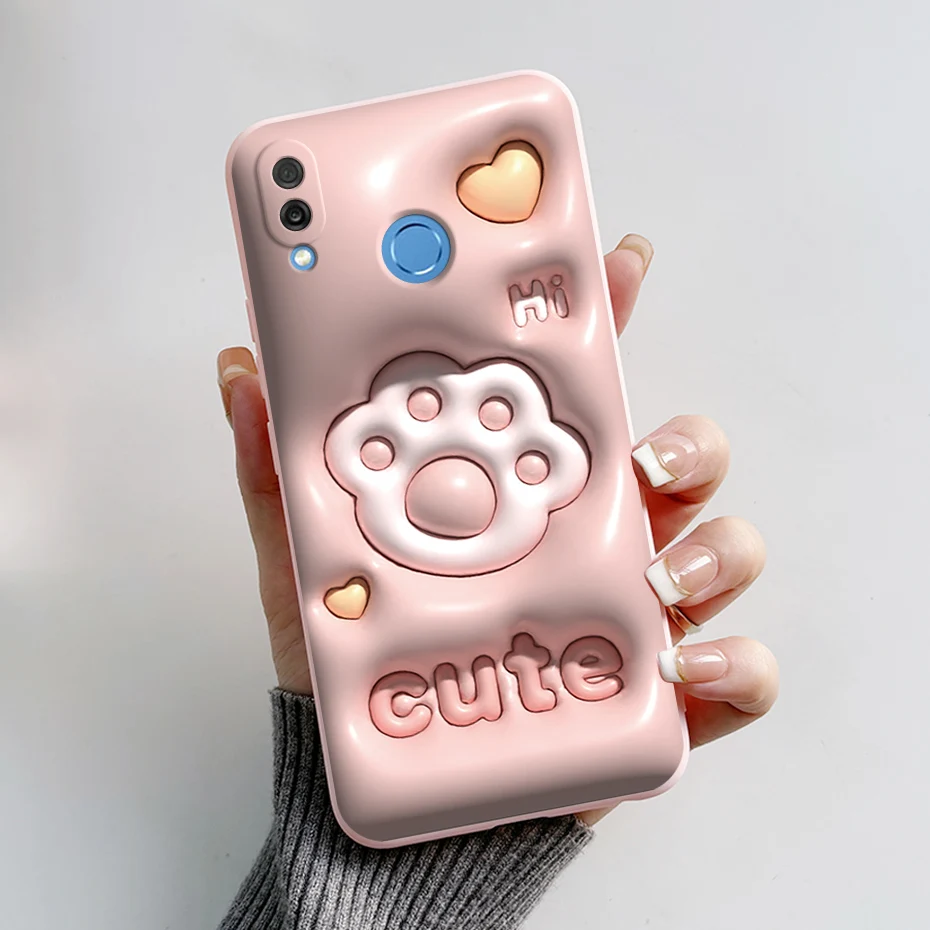 Para Huawei Honor Play funda HonorPlay fundas de teléfono lindo conejo Panda pintado funda de silicona suave para Huawei Honor Play COR-L29 6,3" - imagen 2