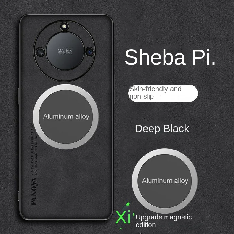 Funda de piel sintética suave para Huawei Honor X9B, carcasa trasera protectora magnética para Huawei Honor X9A X9B X9 b x9a - imagen 3