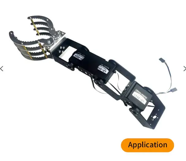 Pinza de aleación de aluminio plateada para robot DIY - imagen 3