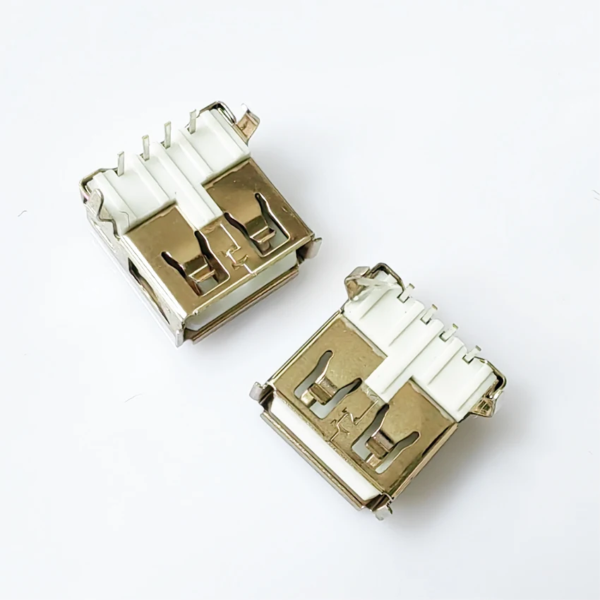 10 Uds USB 2,0 4 pines tipo A conector hembra G54 2 pies 90 grados carga de transmisión de datos - imagen 5