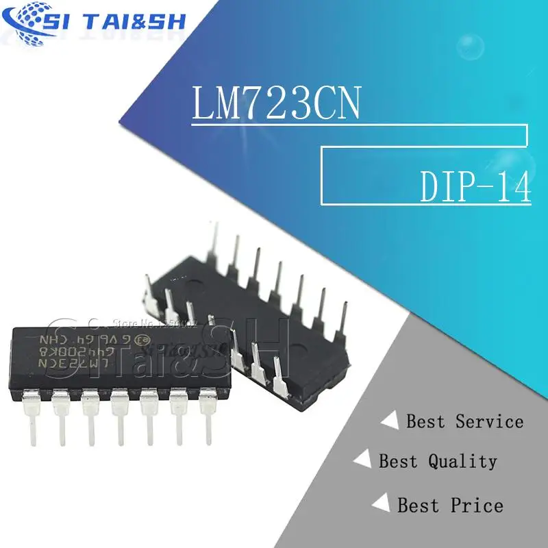 Piezas UC723L = LM723CN DIP14 LM723 DIP-14 MC1723CP DIP IC nuevo y original, 10 unidades