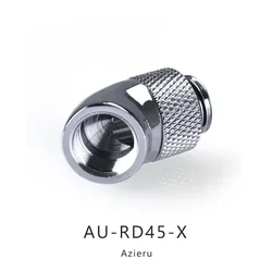 Azieru Fitting Giratorio Refrigeración Líquida PC 45°/90°