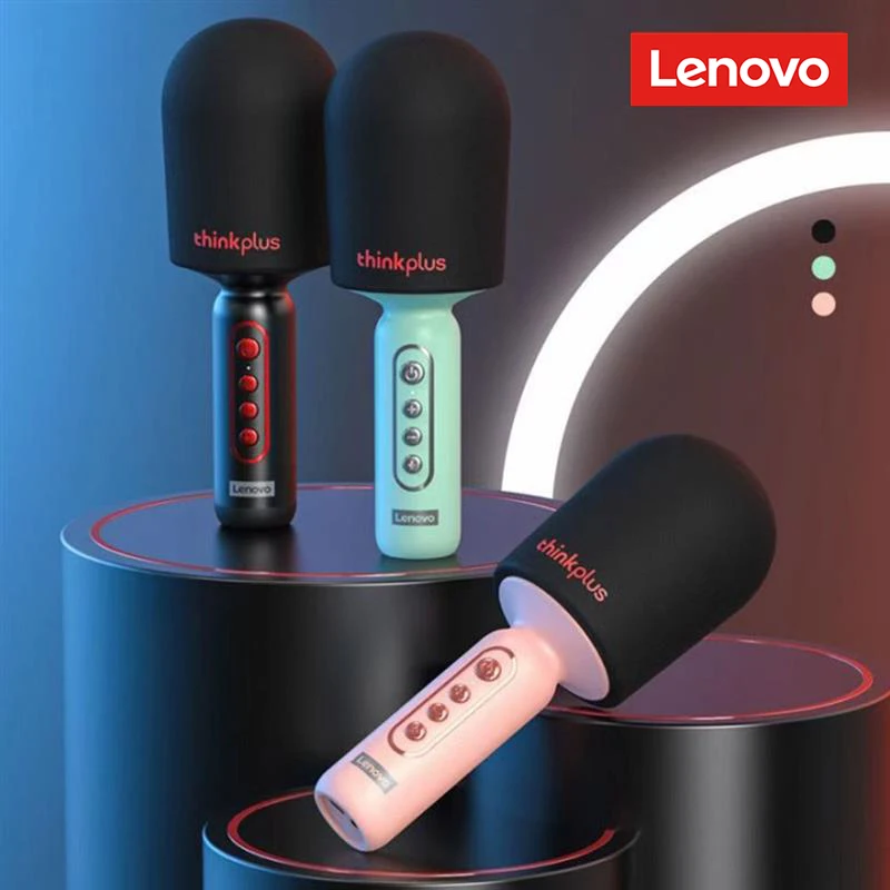 Lenovo M1 micrófono de mano inalámbrico Bluetooth, artefacto de Karaoke de calidad de sonido HIFI, teléfono móvil portátil para el hogar - imagen 2