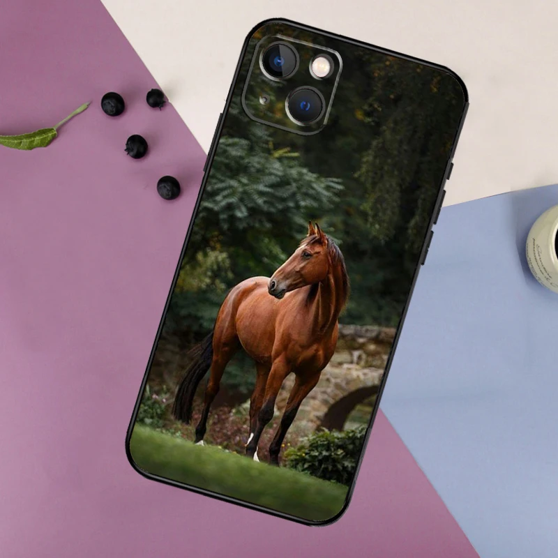 Funda de caballo para iPhone, carcasa de animales para modelos 16, 15, 14, 13, 12, 11 Pro Max, Mini, X, XR, XS Max, 7, 8 Plus, 2 - imagen 3