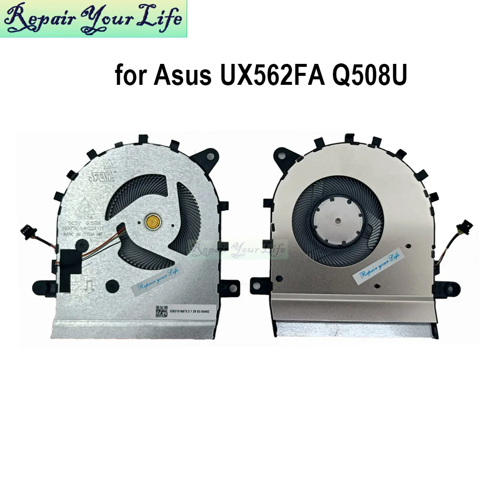 Ventilador de refrigeración para ordenador portátil, radiador para ASUS UX562, Q508, ZenBook Flip 15, UX562F, UX562FA, Q508U, ND75C34-20F01