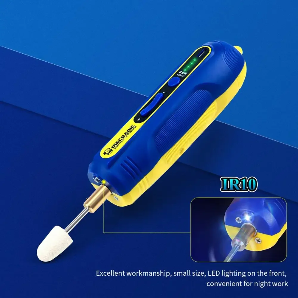 MECHANIC iR10 Pro 6 en 1 OCA teléfono pantalla LCD desgomado regulación de velocidad pegamento eléctrico eliminación pluma herramienta amoladora separador de goma - imagen 3