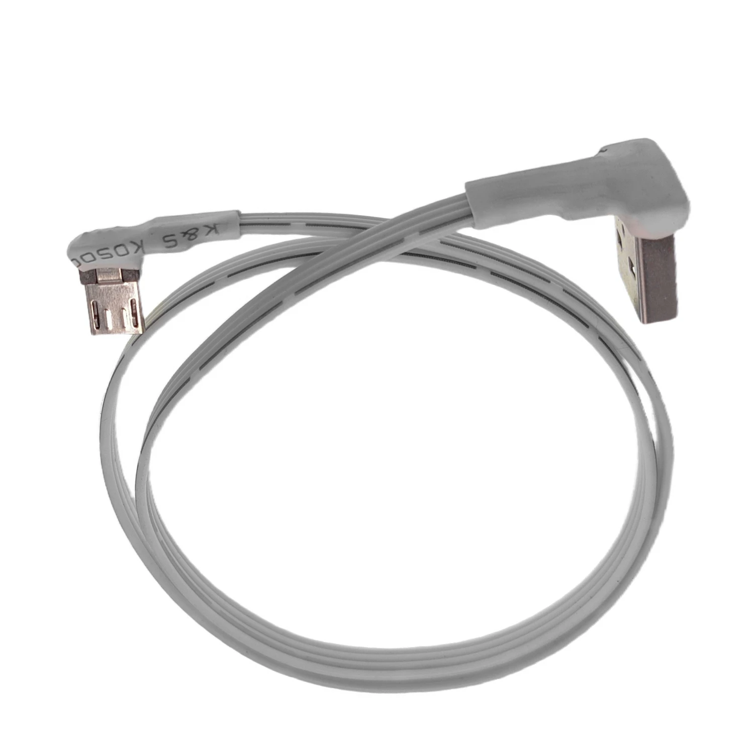 Blanco 5CM recto arriba abajo izquierda derecha en ángulo 90 grados USB Micro USB macho a USB macho Cable conector de carga de datos para tableta - imagen 5