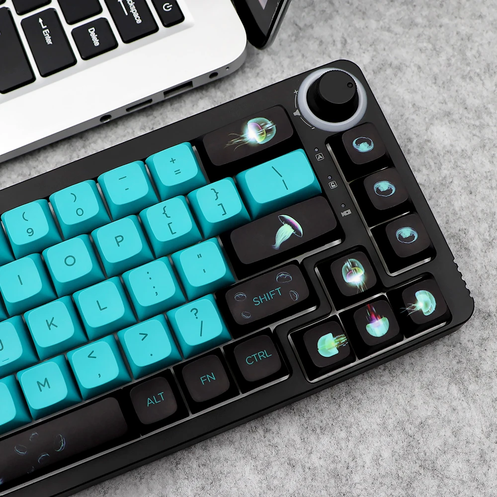 Juego de teclas GMK-KEY XDA Ocean Jellyfish Dye Sub, PBT grueso para teclado dz60 poker 87 tkl 104 ansi xd64 bm60 xd68 xd84 xd96 Key Ca