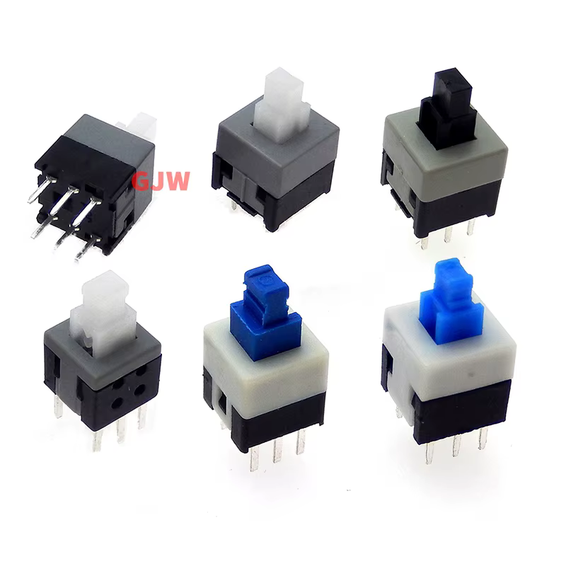 Interruptor Táctil 6 Pines Autobloqueo – Pulsador Micro Electrónico - imagen 2