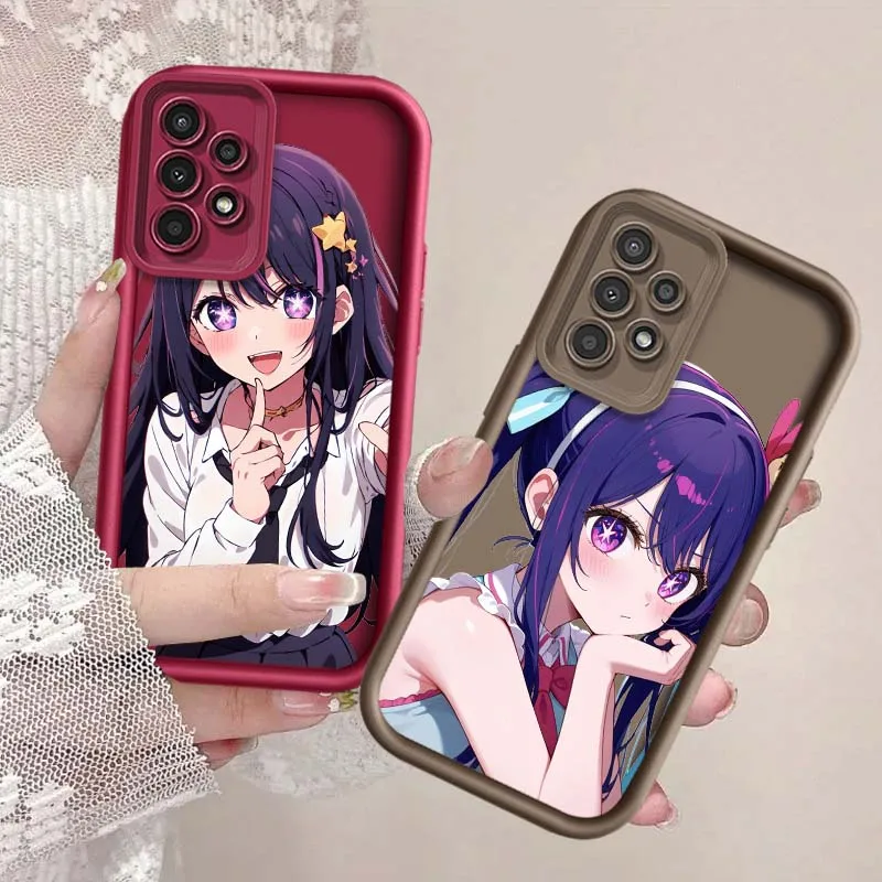 Funda de Chica de Anime Hoshino para Samsung Galaxy A04E A04 A04S A05 A06 A10S A11 A12 A13 A14 A15 A16, funda de teléfono con escalera ocular - imagen 2