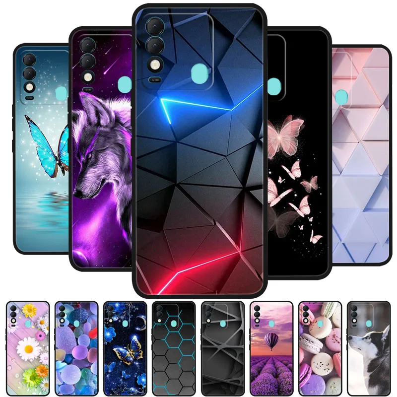 Para Tecno Spark 8 funda 8C funda trasera de silicona para teléfono Tecno Spark 8 8P 8C Spark8 P fundas Spark8P parachoques suave coque Fundas