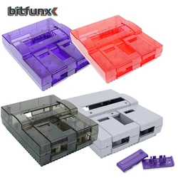 Bitfunx Carcasa Transparente para SNES/SFC Nintendo – Repuesto Retro