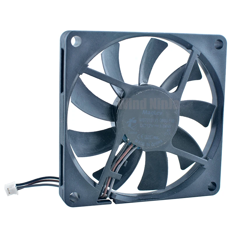 Ventilador de refrigeración para proyector ultrafino de 70mm DC12V 1,66 W 7cm ventilador enfriador 70x70x10mm tamaño nuevo MB70101V1-D000-F99 para electrónica - imagen 4