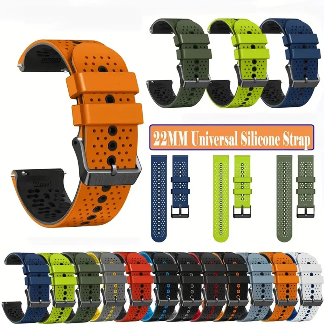 Correa de 22mm para Huawei Watch GT 5 GT5 pulsera de 46mm para Huawei GT4 GT3 GT2 Pro GT 4 3 2 Pro 46mm reemplazo de correa de reloj de silicona