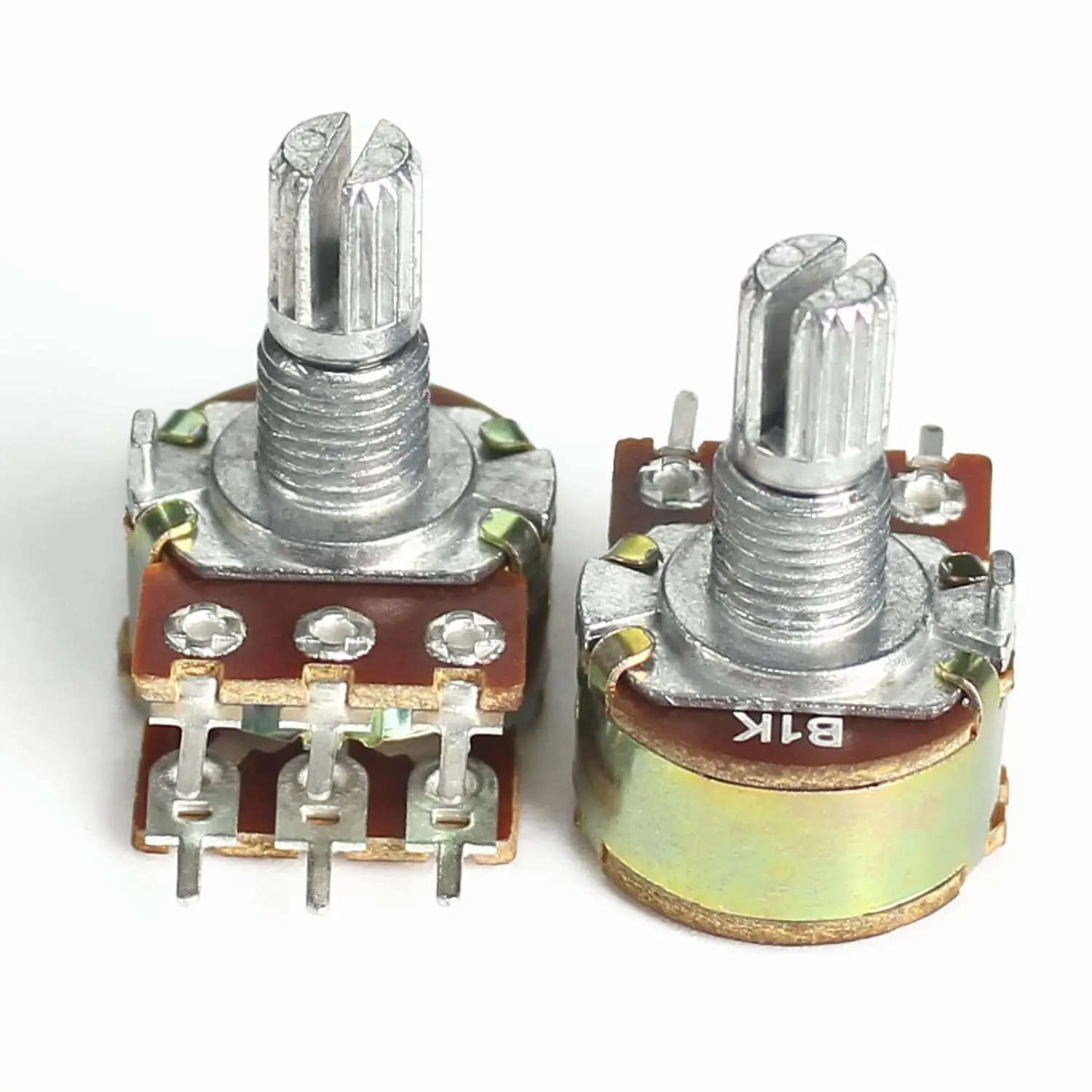 10 Uds WH148 15mm potenciómetro lineal de 3 pines con tuercas y arandelas 1K 2K 5K 10K 20K 50K 100K 250K 1M Kit de potenciómetros - imagen 5