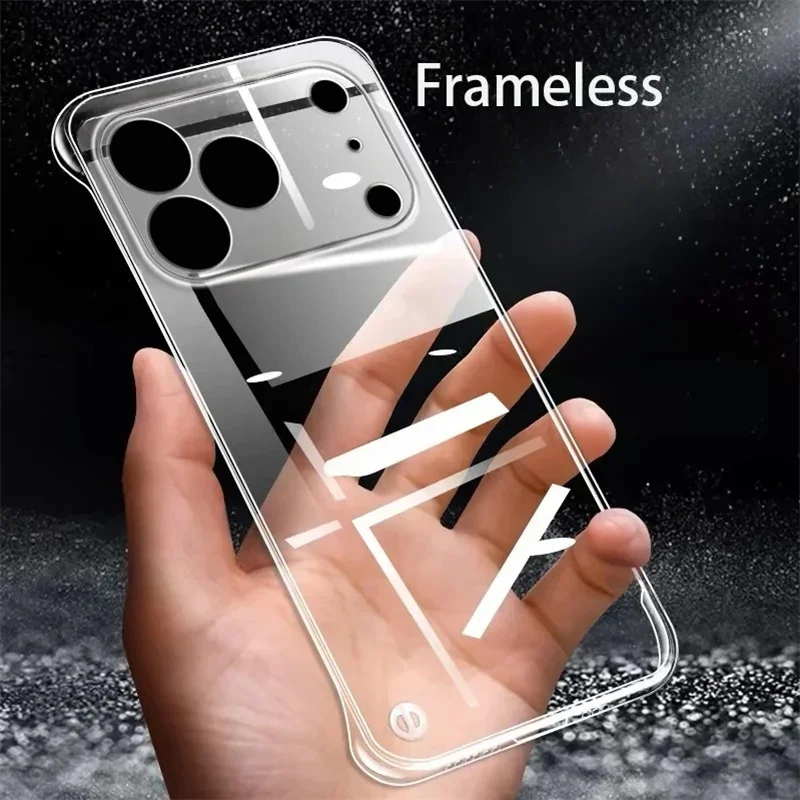 Funda de teléfono dura de plástico transparente delgada sin marco para iPhone 17 16 15 14 Plus 13 12 Mini 11 Pro Max 16e 17 Air Cover - imagen 4