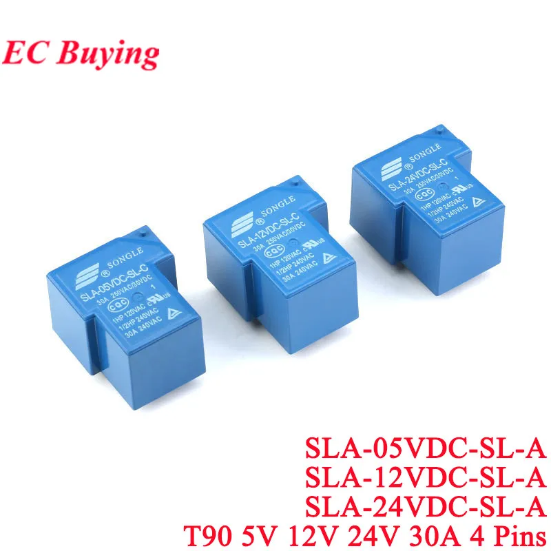 1-10 Uds relé SRD-03VDC-SL-C SRD-05VDC-SL-C SRD-24VDC-SL-C SRD-12VDC-SL-C 3V 5V 6V 9V 12V 24V 48V 10A 250VAC 5PIN relés - imagen 4