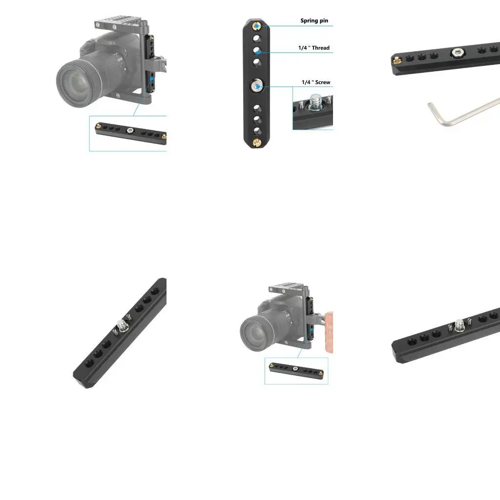 Y1UB Release rápido NatOS Safety en aleación aluminio con 1/4 tornillo antitwist