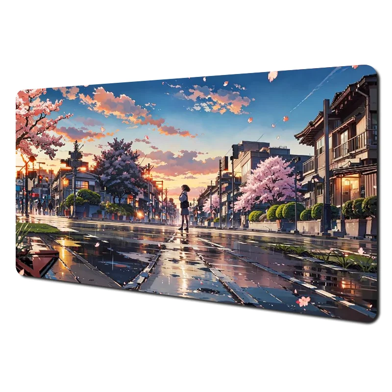 Alfombrilla de ratón para juegos de 1 pieza, alfombrilla de teclado grande de 1000x500x3MM, alfombrilla de ratón de anime paisaje adecuada para teclado de escritorio, con antideslizante - imagen 3