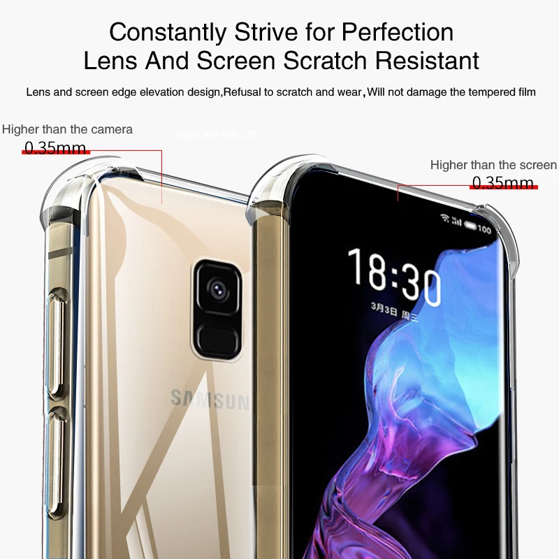 Samsung Galaxy A6/A8 Plus 2018 Funda Silicona Transparente – Airbag - imagen 2