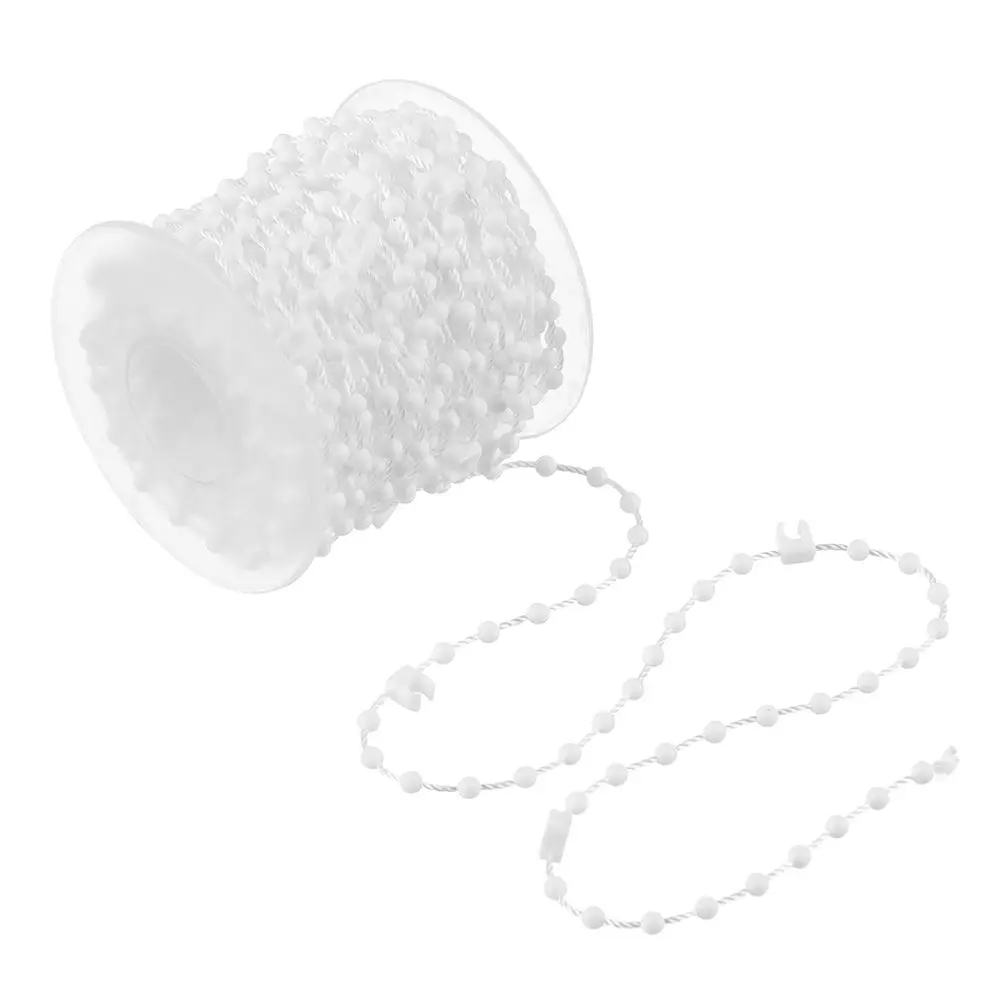 Cadena Vertical de fondo ciego, accesorios de cortina para decoración del hogar, rodillo blanco, 10/20 metros - imagen 2