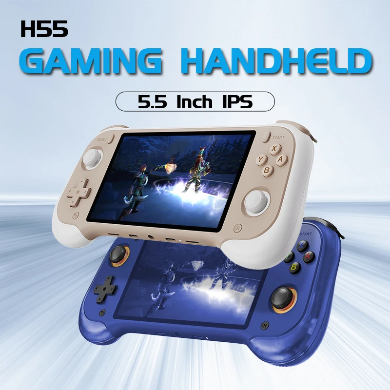 Nuevo Consola de juegos Retro portátil H55 pantalla IPS HD de 5,5 pulgadas batería de 5000mAh 64G PSP regalo