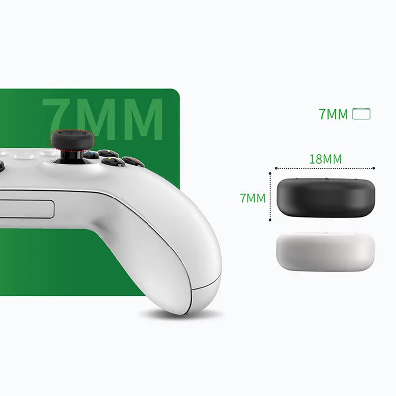 DATA FROG 8pcs Controller Silicone Analog Thumb Stick Grip Cap for Xbox One/S/Series X S/PS5/PS4/Switch Pro Gamepad Replacement - imagen 5