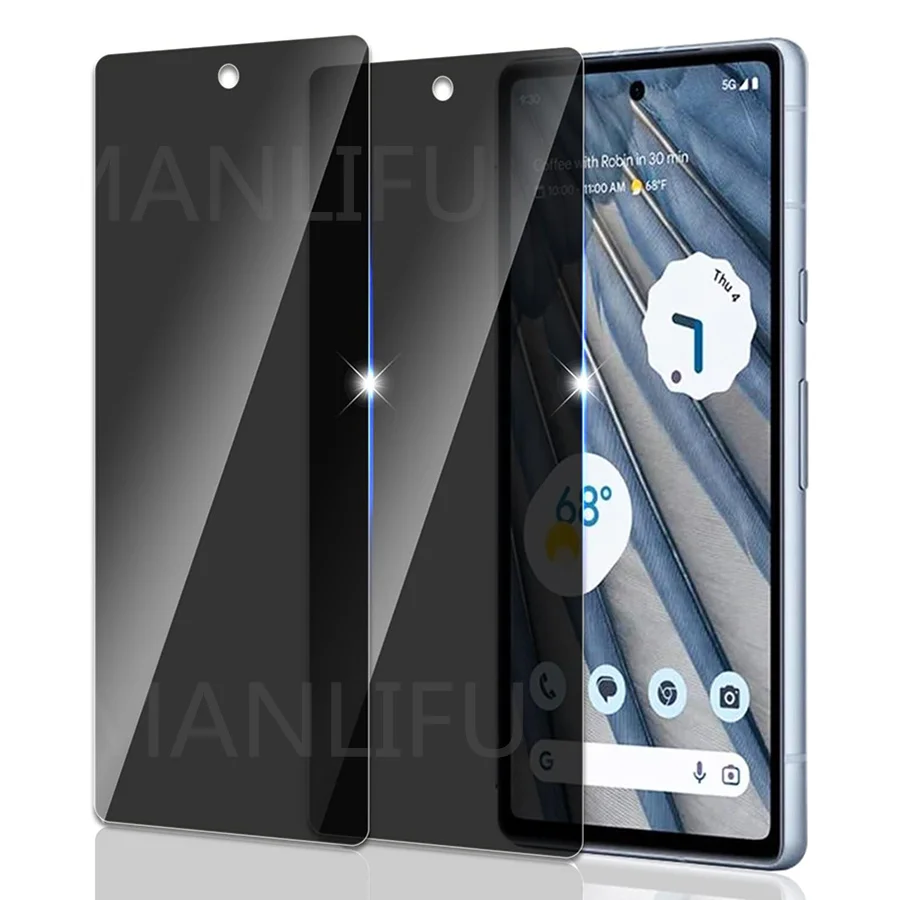 Protector de pantalla de privacidad para Google Pixel 7a, funda de película de vidrio templado de pantalla completa antiespía, compatible con Google Pixel 6 7 8 Pro